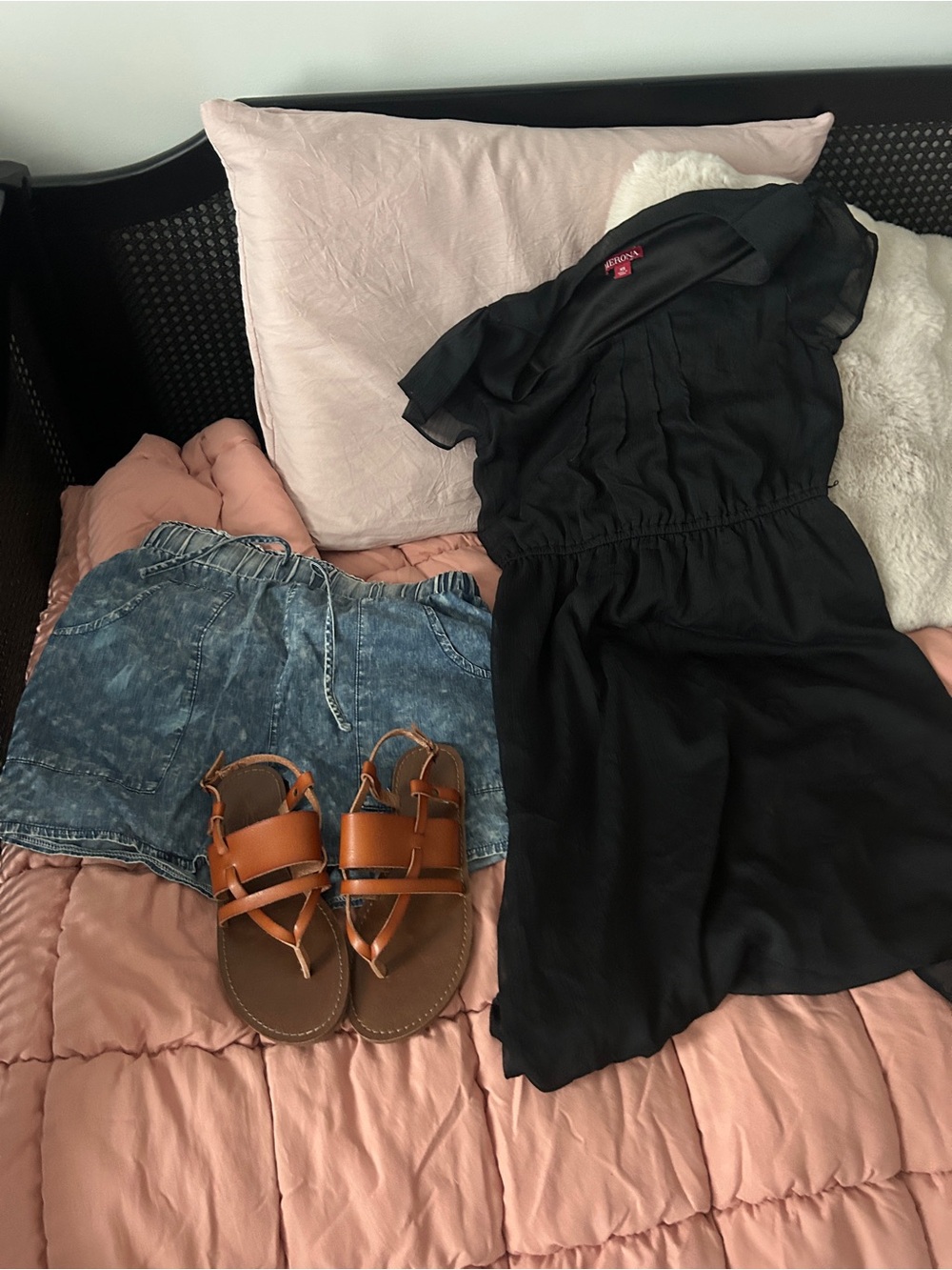 Universal Threads faux leather sandals size 6 includes shorts sm MeronaXS dress